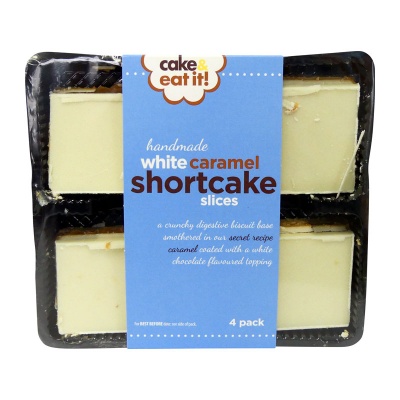 Cake & Eat It 4 Handmade White Caramel Shortcake (Dec 23 - Feb 24) RRP 1.79 CLEARANCE XL 59p or 2 for 1